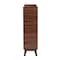 Baxton Studio Delaire Mid-Century Modern Walnut Brown Finished Wood Shoe Cabinet 235-13268-ZORO - alternate 4